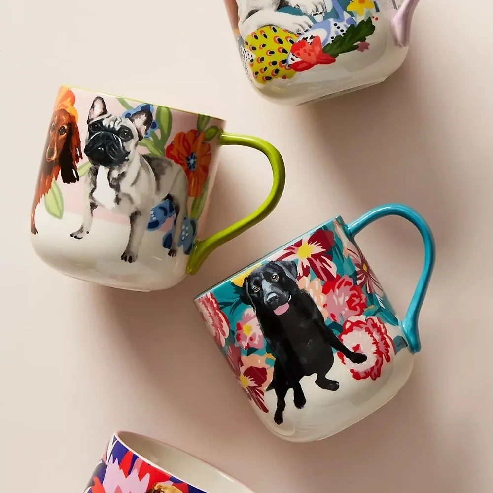 Anthropologie-Jay McClellan Studio Bone Appetit Mug- KONA & WHALES - Picture 5 of 6